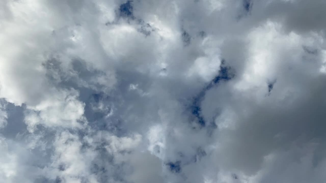Time-Lapse of storm clouds in sky