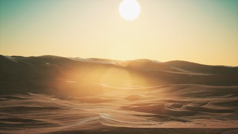 beautiful sand dunes in the sahara desert