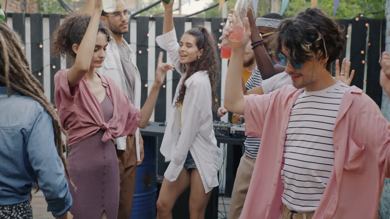 Friends Having a Backyard Party