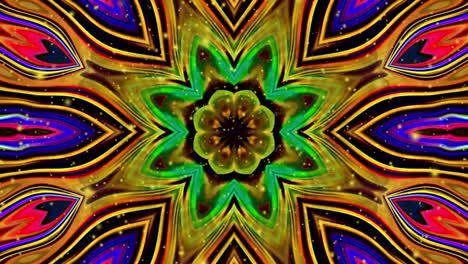 la animación abstracta, el fondo líquido, la hermosa película de pintura digital, la película de fondo abstracto, el video de stock de animación de kaleidoscopio.