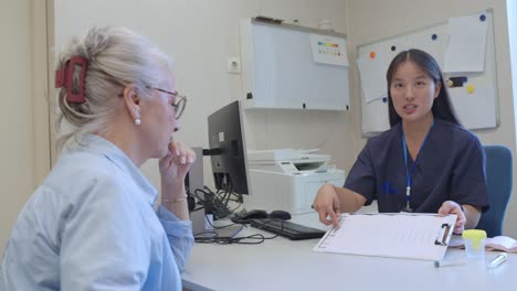 Doctor and Patient in Clinic