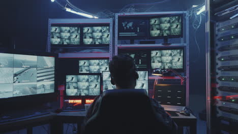sala de vigilancia de seguridad