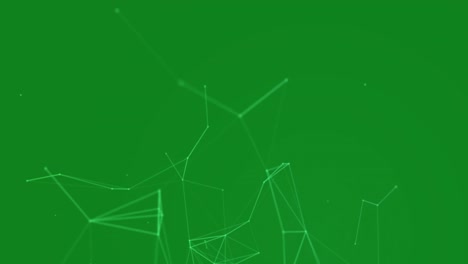 Network-of-connections-against-green-background