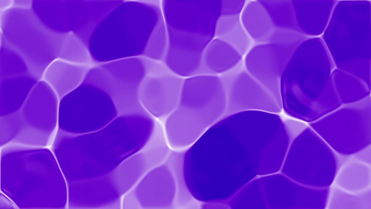 Wave purple caustics Background. Organic abstract white caustic water liquid ripple texture pattern on a purple minimalist background. Pure, clean blue water in the pool.  3D Animation loop. 4K
