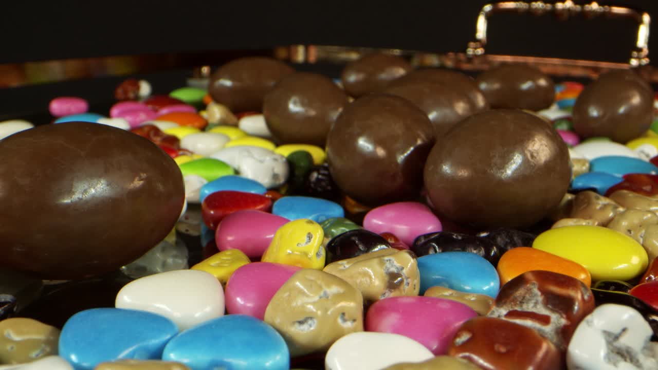 dulces y deliciosos caramelos de chocolate