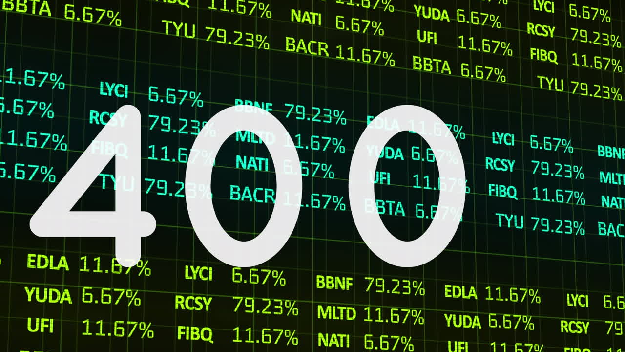 animación de números que cambian durante el procesamiento de datos