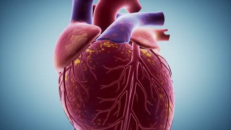 exploring the human heart: a detailed animation of cardiac structure, function, and visual representation during different stages of activity and rest