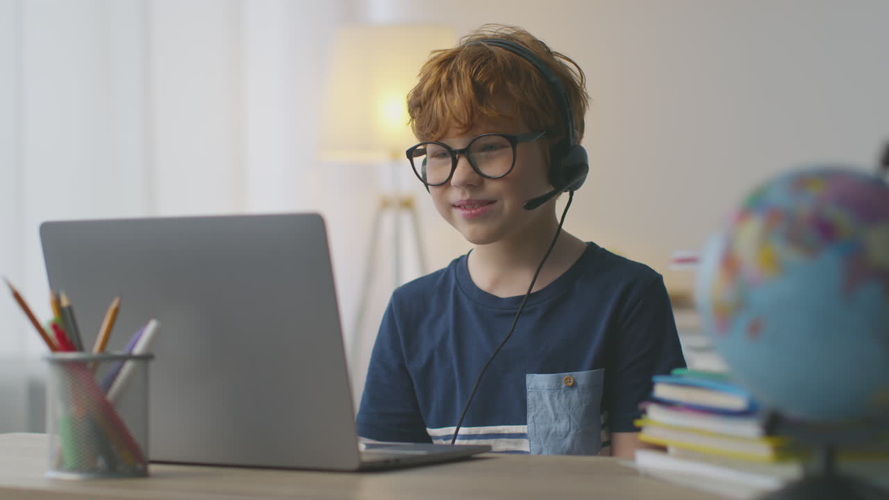 Boy on Online Video Call