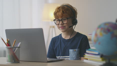 boy on online video call