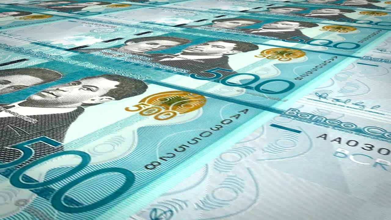 도미니카 공화국의 500 페소 지폐, 현금, 루프