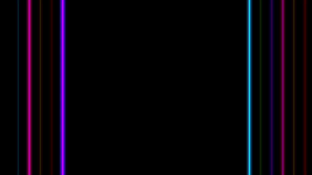 Colorful flickering neon lines retro video animation