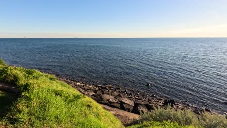 a serene view of brighton beach