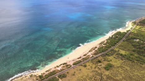 Descenso-Aéreo-Sobre-La-Costa-Oeste-De-Oahu