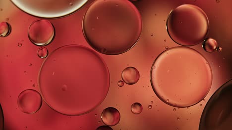 abstract colorido alimentos gotas de aceite burbujas y esferas que fluyen