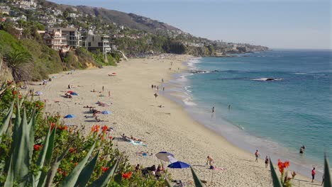 coastal view of treasure island beach in laguna beach, california