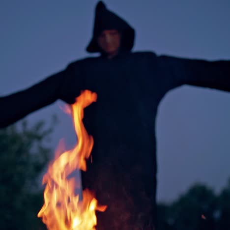 witch by the fire