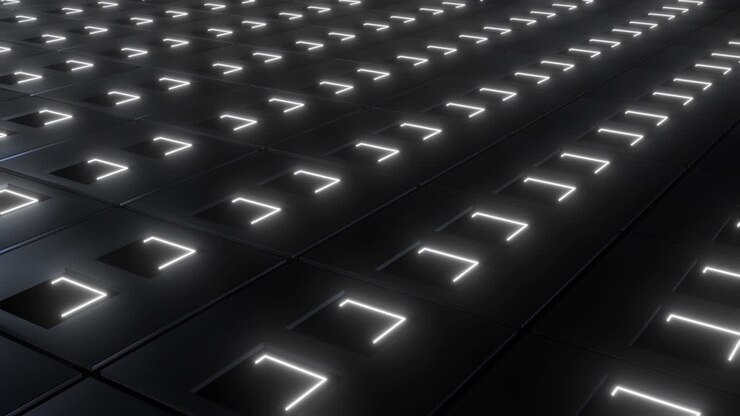 Abstract Futuristic Glowing Pattern