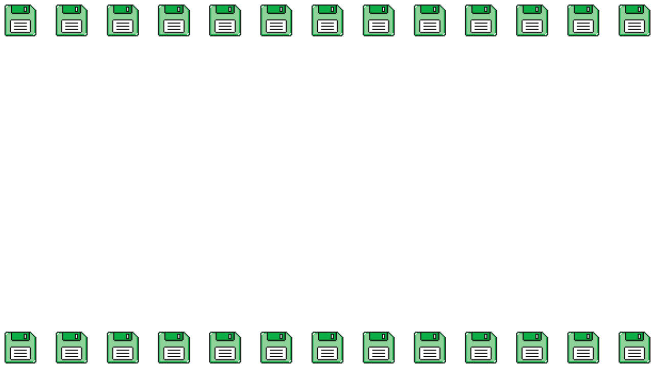 Pixel Art Floppy disc Frame Animated Overlay 1080p Transparent 30 fps (5).mov