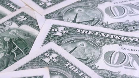 all seeing eye on the one dollar. the reverse side of the dollar denominations of 1 dollar