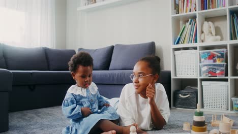 sisters playing together