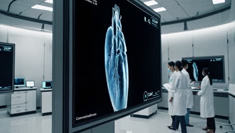 medical heart scan in a modern hospital