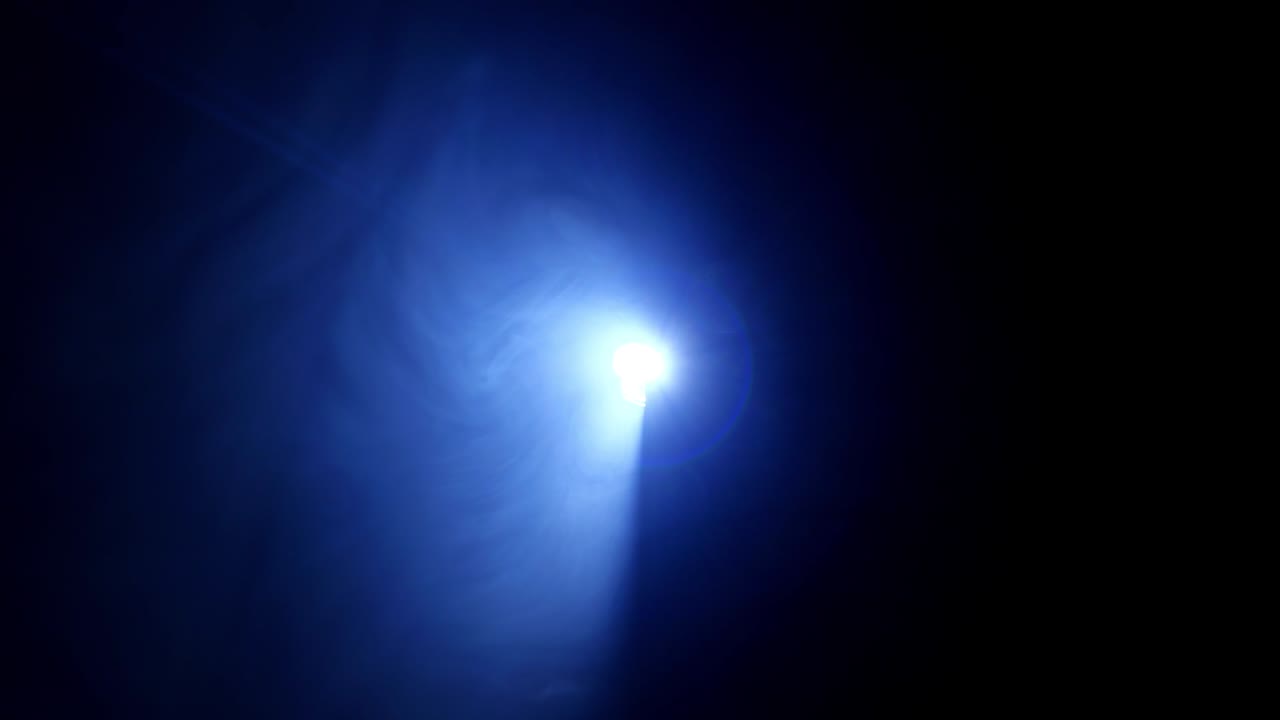 luz misteriosa a través del agujero de la llave.