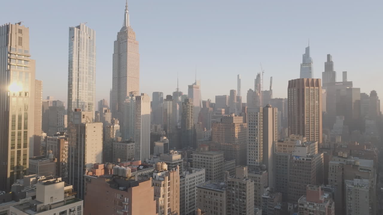 Midtown Manhattan at sunrise. Shot in New York City.