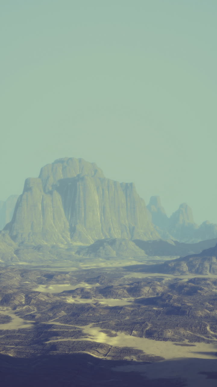 Breathtaking mountainous landscape under clear blue sky during daytime
