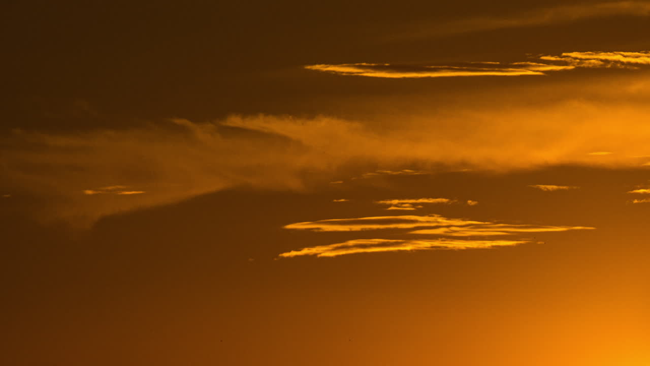 Golden Sunset with Clouds
