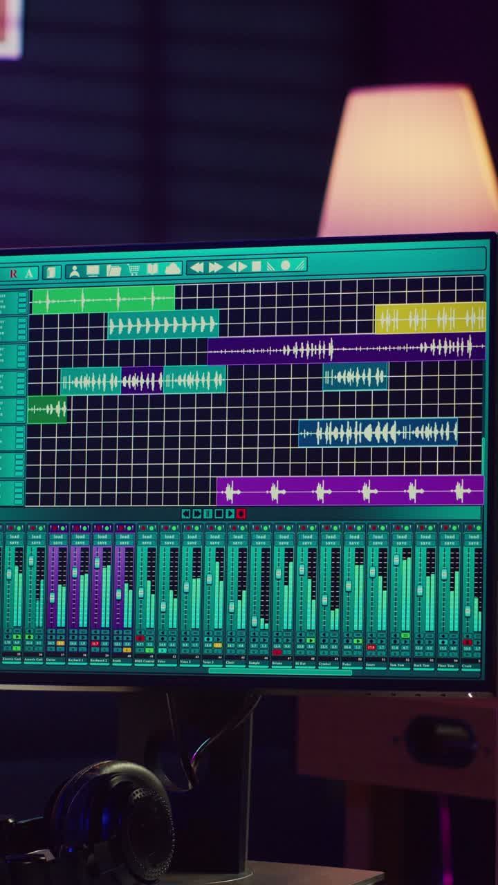 Digital Audio Workstation Software Interface for Music Production