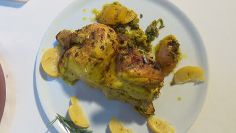 roasted lemon herb chicken