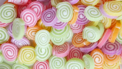 colorful spiral gummy candies