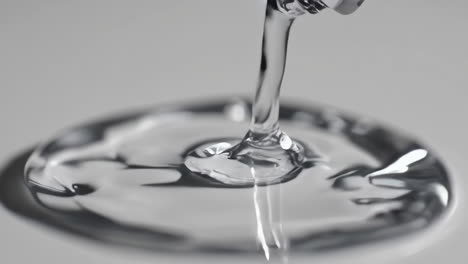 water pouring close-up