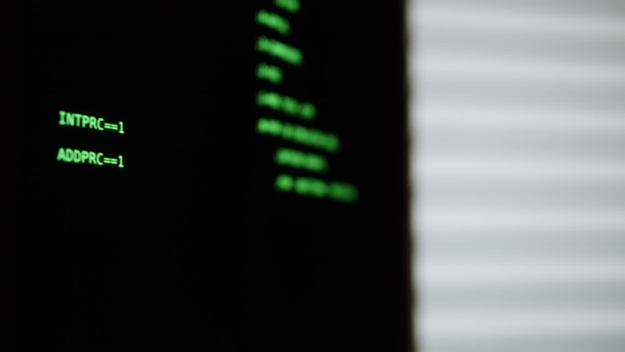 Vintage Computer Terminal Screen