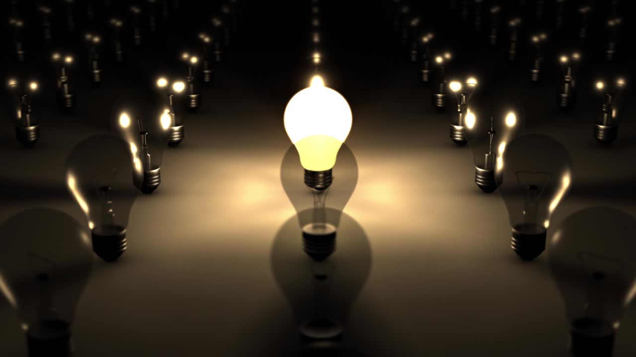 lámpara de iluminación única de bucle sin costura en 3d