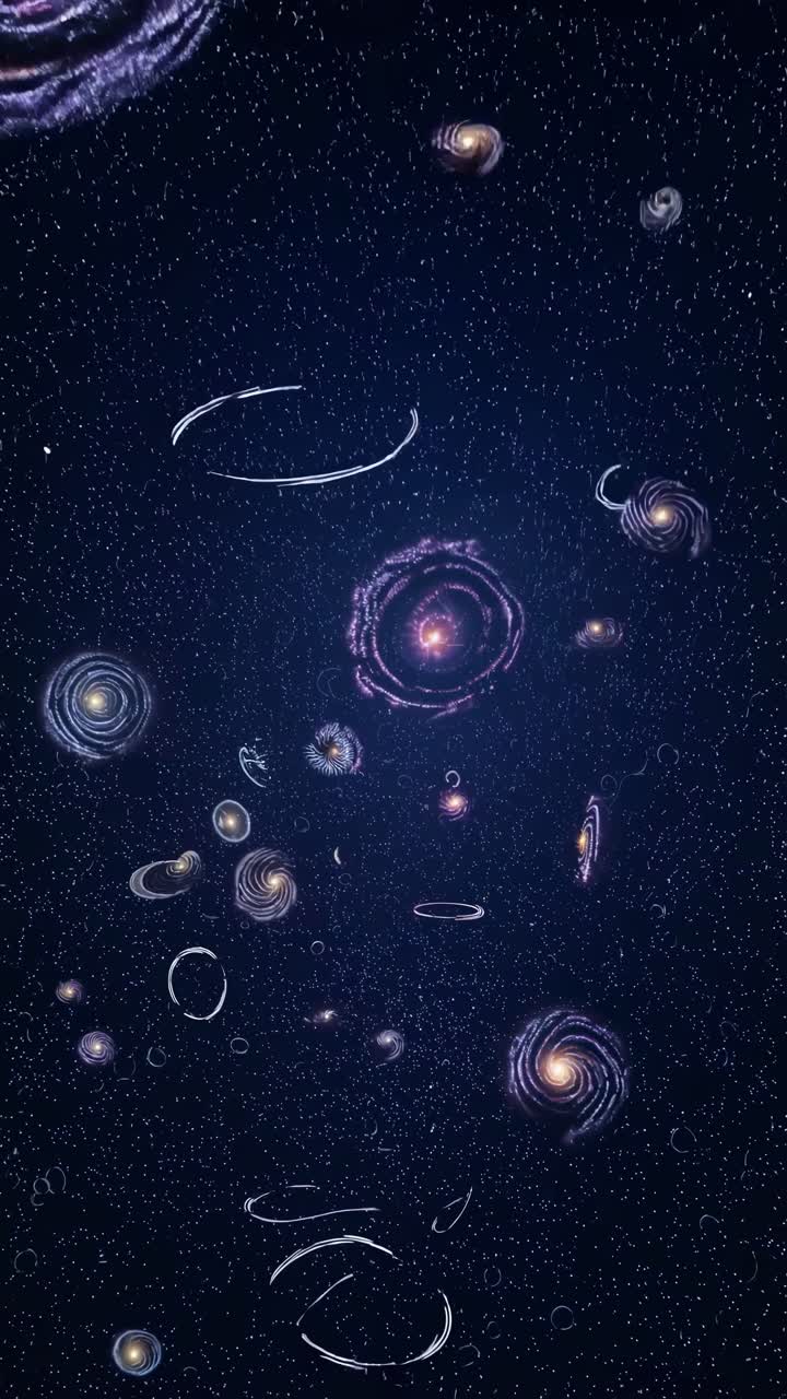 galaxias espirales en el espacio profundo