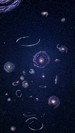 spiral galaxies in deep space