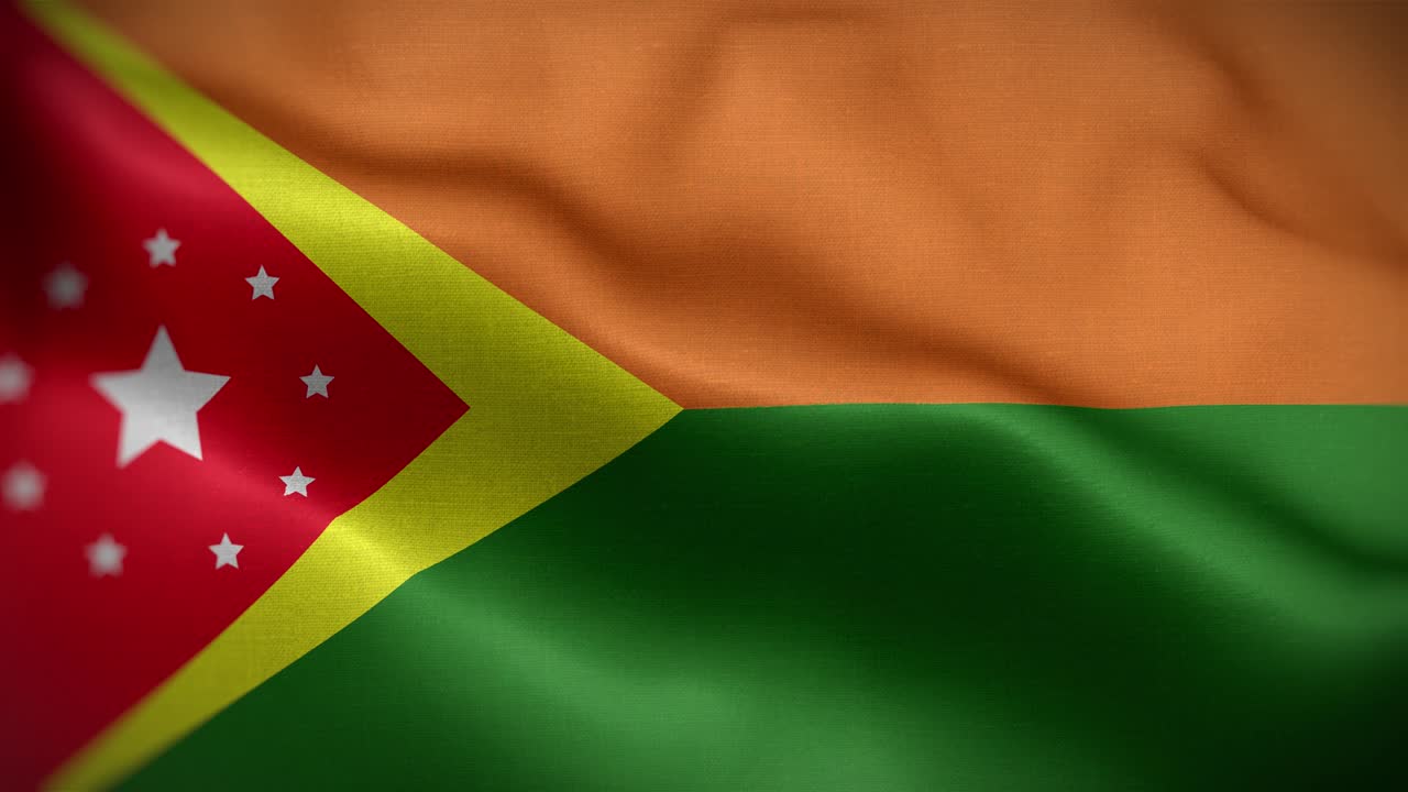 rincon puerto rico bandera de bucle de fondo 4k