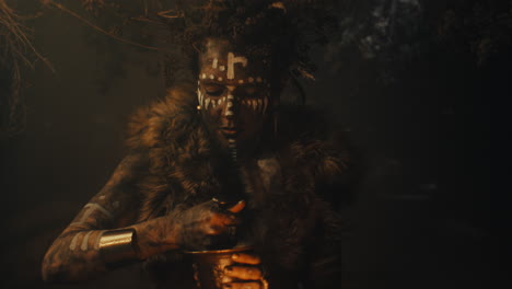 a witch in an old magical hut cast a curse