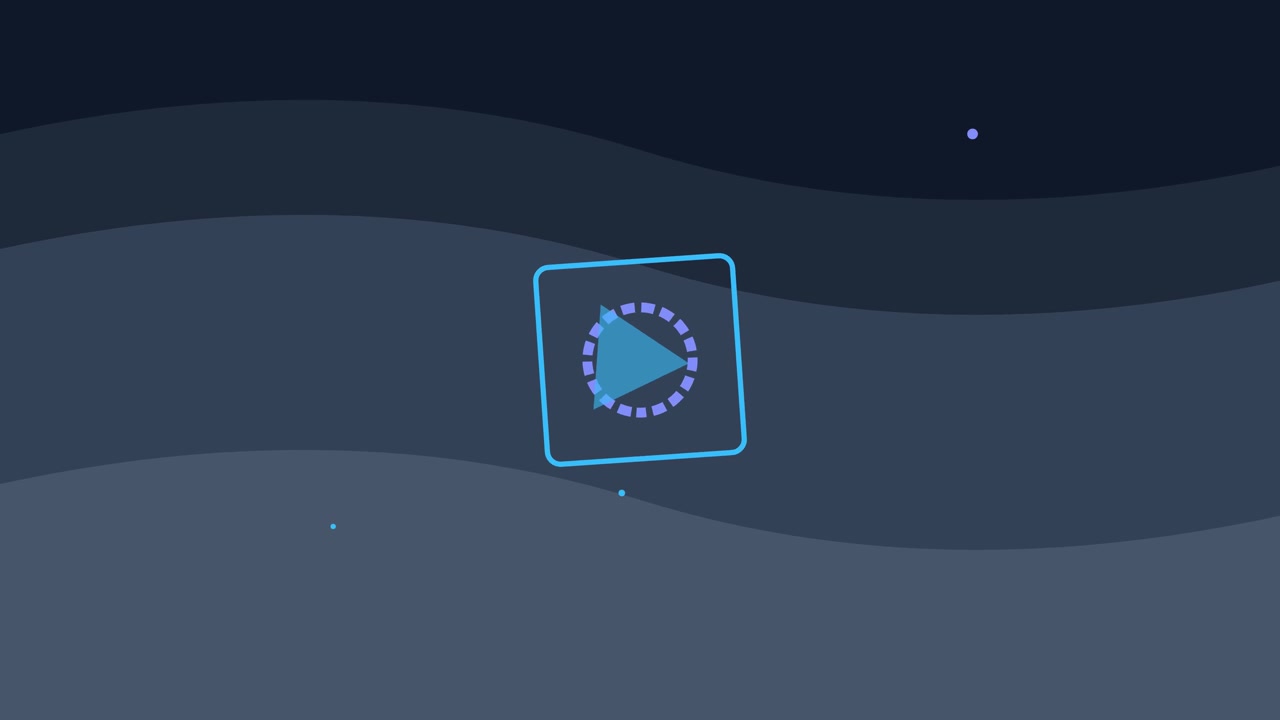Grafica in movimento astratta di triangolo e quadrato rotanti