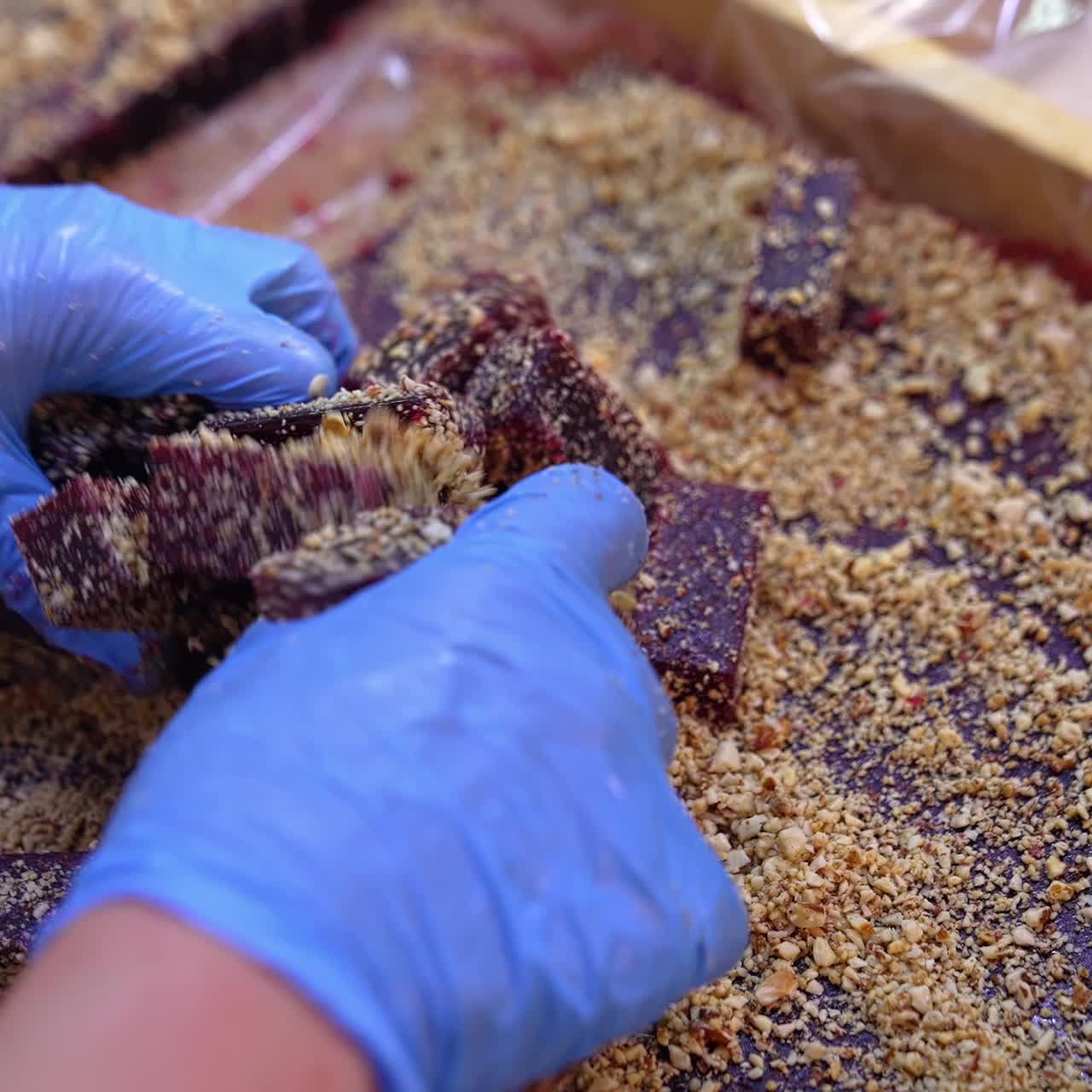 Making Turkish Delight with Nuts