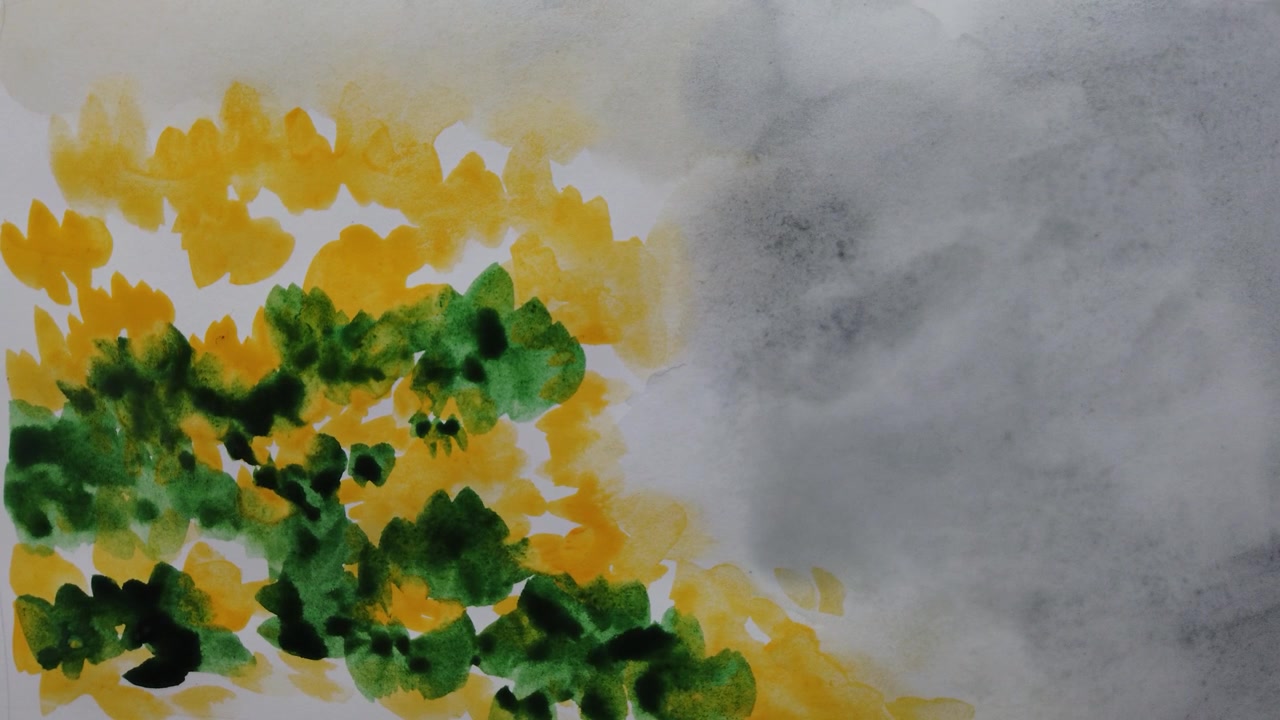 Disegno su carta con colori ad acquerello