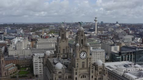 drone shot orbiting three graces 01