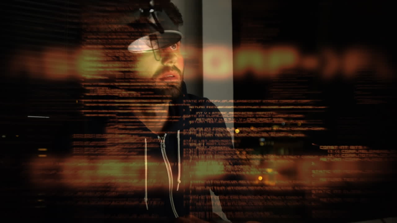 compuesto digital de un hacker