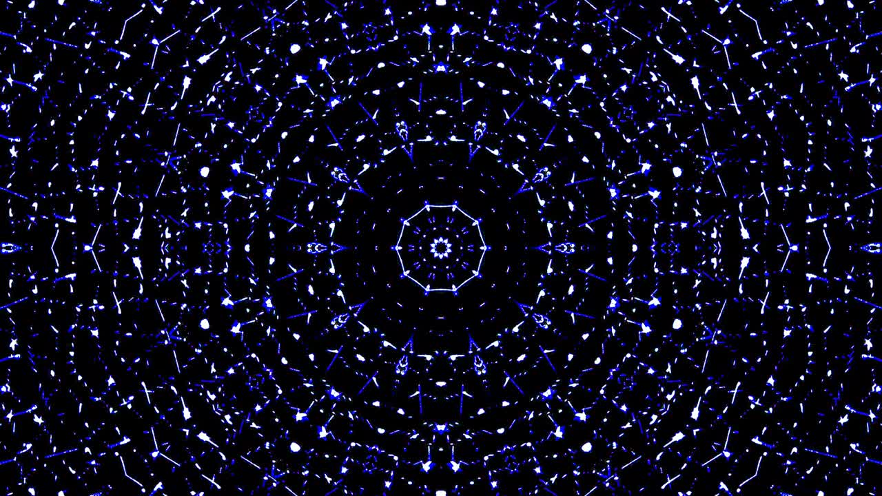 Beautiful abstract kaleidoscope that shines, a radiant light that regulates the subtle movements