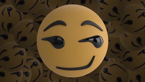 Emoji-De-Cara-Sonriente-Contra-Emojis-De-Cara-Sonriente-Moviéndose-En-El-Fondo