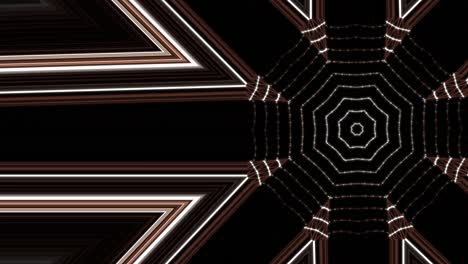 cobweb or spider web animation in white, brown and black geometric style.