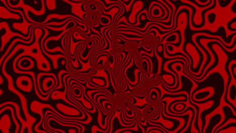 mesmerizing fluid motion in a turbulent chaotic red and black background - psychedelic retro groove