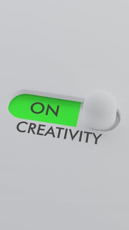 Switching on the CREATIVITY switch Vertical Video