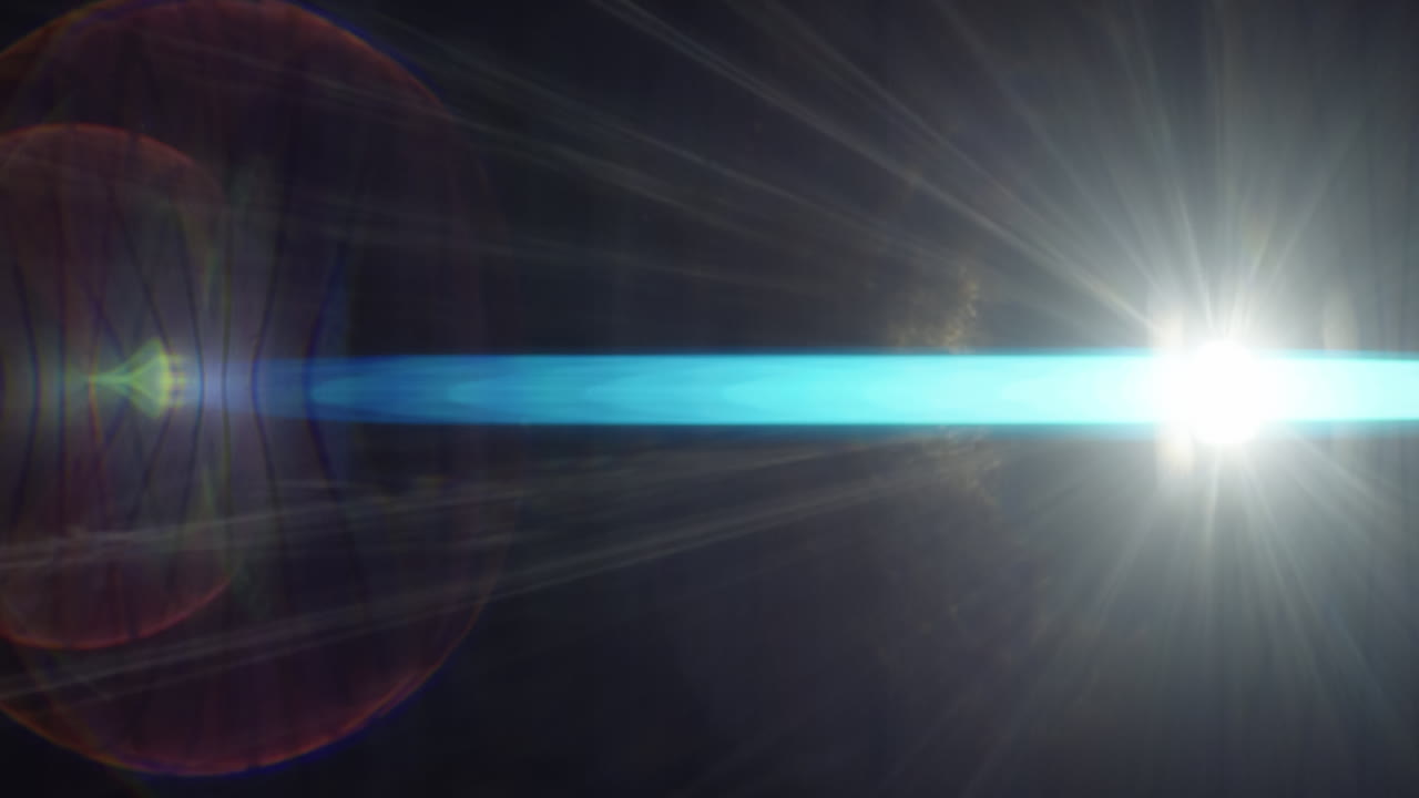 destello de lente hecho con lentes vintage modificados a mano y filtros personalizados